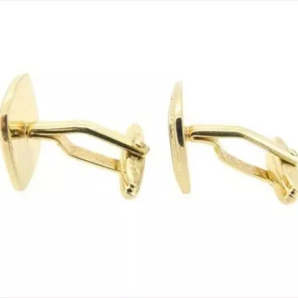 Dior cuffs Logo Gold Mens Authentic Used